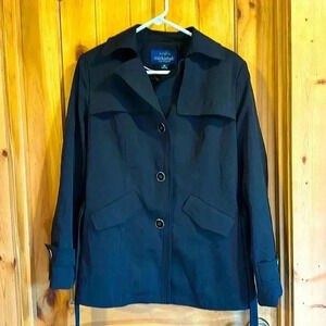 Mackintosh New England Women’s Black Trench Coat Size Medium